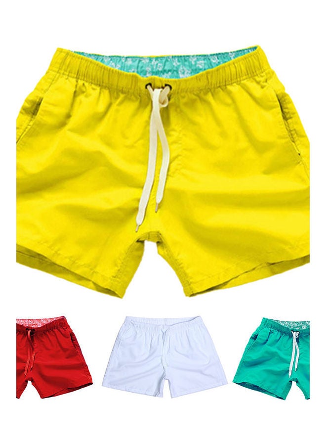 Loquat Summer Drawstring Beach Shorts Cyan - Image 3