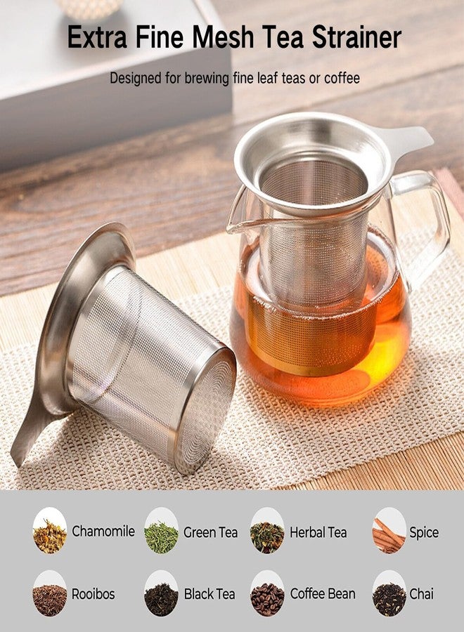 Gute 2 Pack Tea Infusers for Loose Tea, Food Grade Silicone and 304 Stainless Steel Extra Fine Mesh Tea Strainer for Tea, Coffee, Teapots, Mugs - Image 4