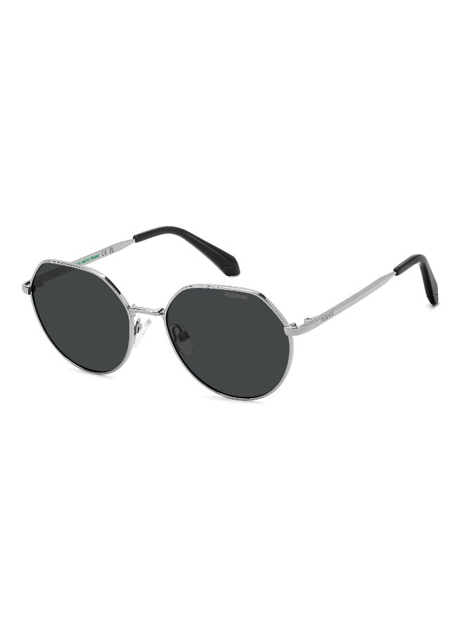 POLAROID KIDS PLD 8074/S Sunglasses Silver Round - Image 1