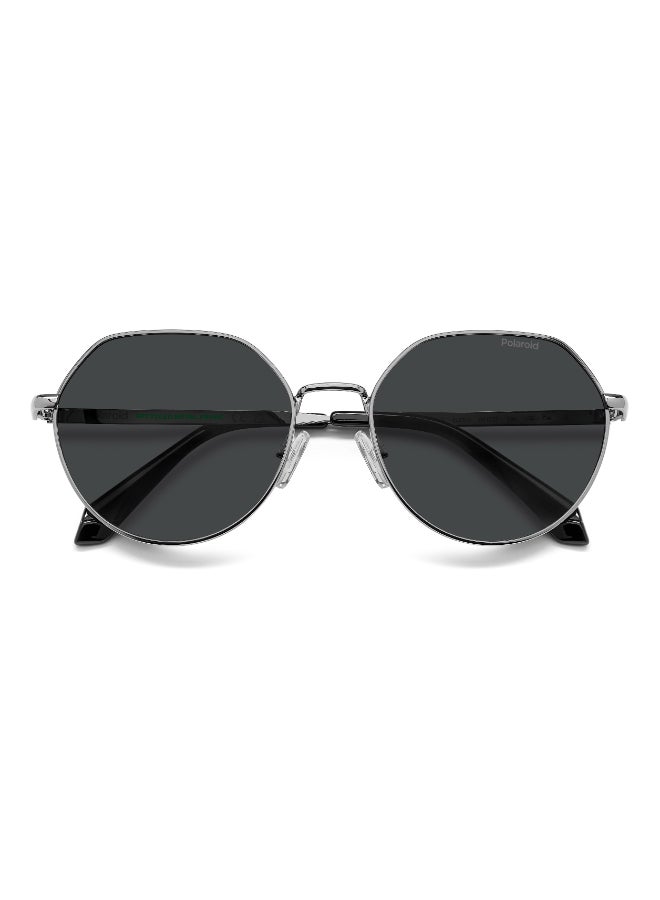 POLAROID KIDS PLD 8074/S Sunglasses Silver Round - Image 4
