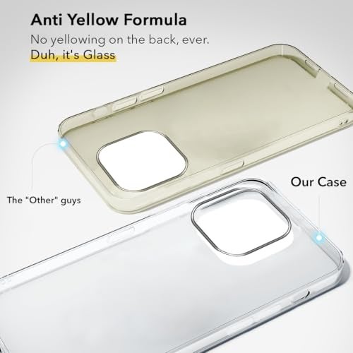 Jkobi Lifetime Anti-Yellow Clear Back Cover Case for Apple iPhone 16 Pro (Sleek Hard Crystal | Shockproof and Camera Protection) - Image 2