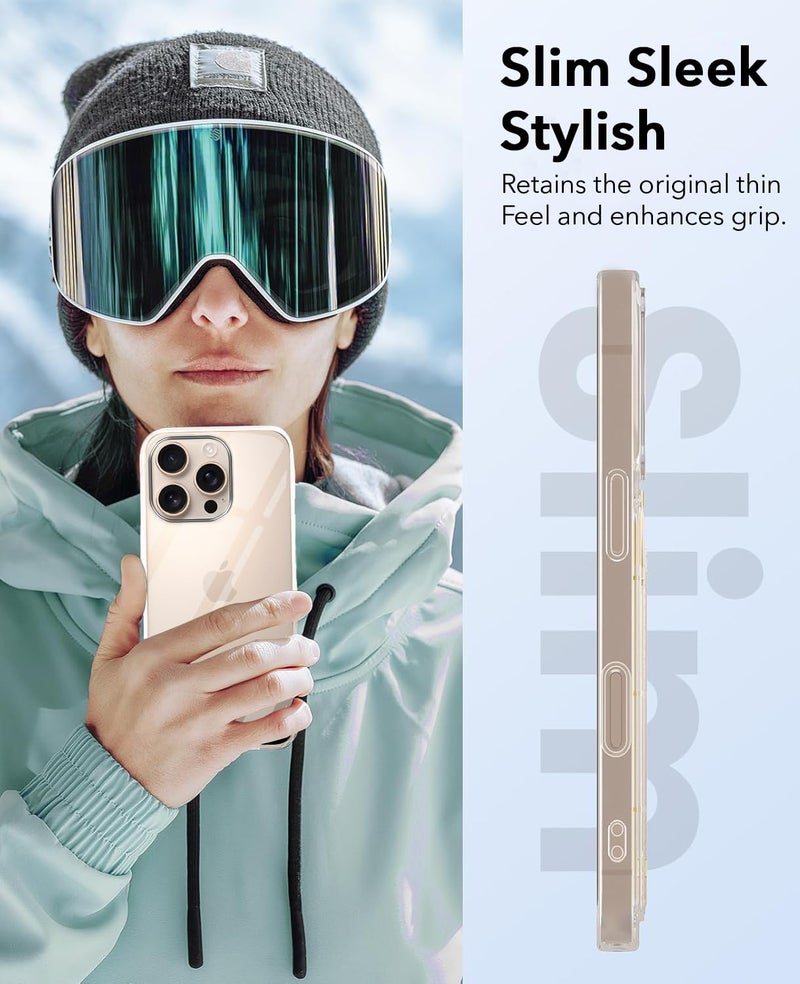 Jkobi Lifetime Anti-Yellow Clear Back Cover Case for Apple iPhone 16 Pro (Sleek Hard Crystal | Shockproof and Camera Protection) - Image 3