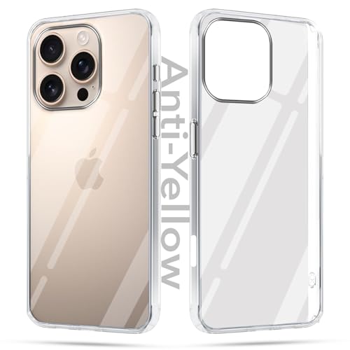 Jkobi Lifetime Anti-Yellow Clear Back Cover Case for Apple iPhone 16 Pro (Sleek Hard Crystal | Shockproof and Camera Protection) - Image 1