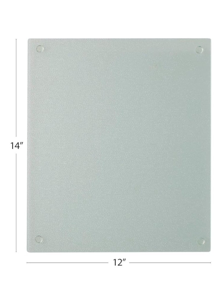 Farberware Glass Utility Cutting Board, 12-Inch-by-14-Inch, 12" x 14", Clear - Image 2