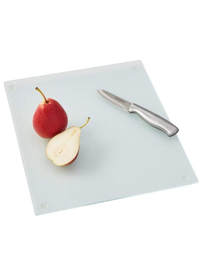 Farberware Glass Utility Cutting Board, 12-Inch-by-14-Inch, 12" x 14", Clear - Image 4