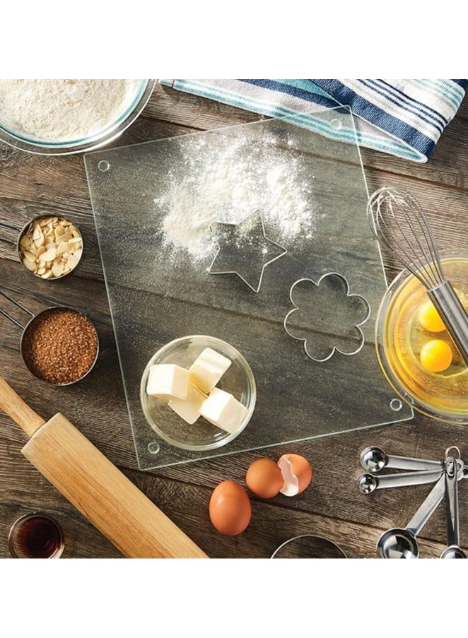 Farberware Glass Utility Cutting Board, 12-Inch-by-14-Inch, 12" x 14", Clear - Image 5