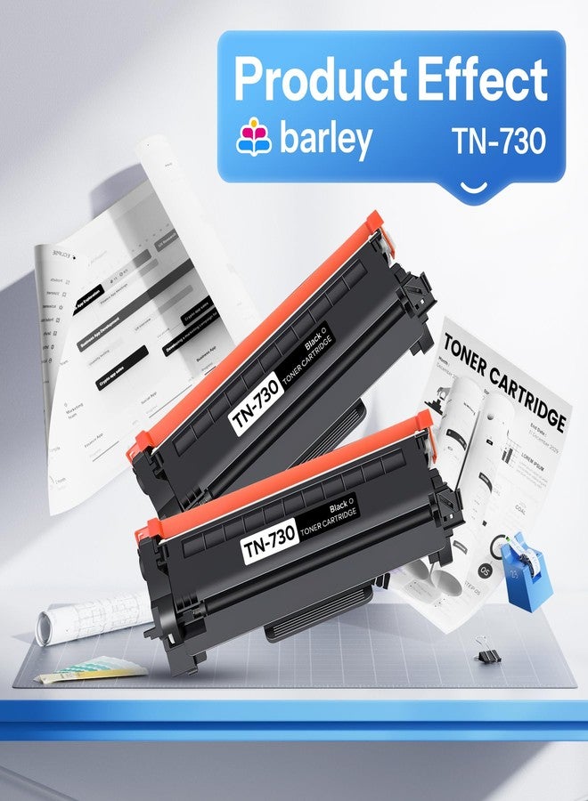 Barley TN730 TN-730 Toner Cartridge Black Compatible TN730 Toner Replacement for Brother TN-730 DCP-L2550DW MFC-L2750DW MFC-L2710DW Toner Printer (2-Pack). - Image 5