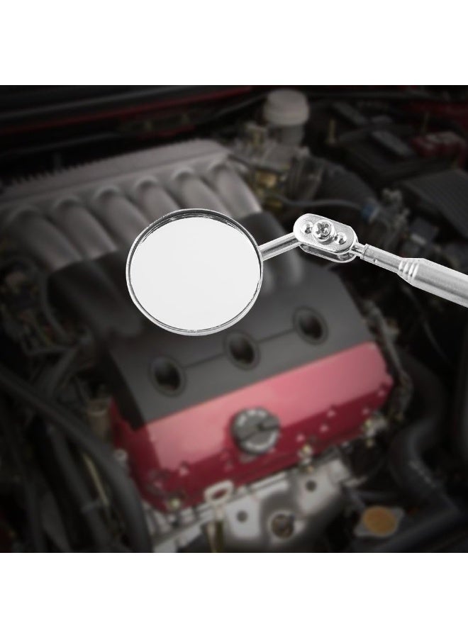 23.6in/ 600mm Inspection Mirror,Retractable Round Flexible Telescoping Mirror for Checking Observing Vehicle - Image 5