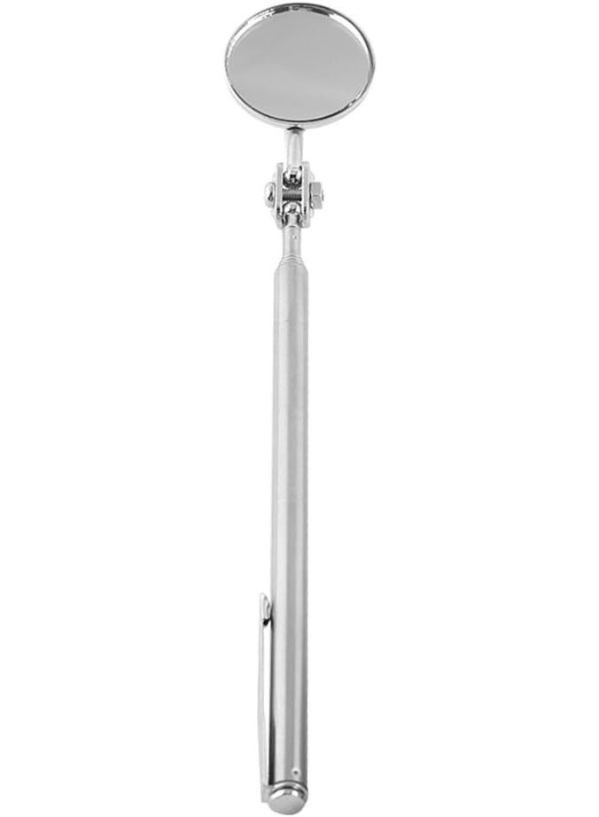 23.6in/ 600mm Inspection Mirror,Retractable Round Flexible Telescoping Mirror for Checking Observing Vehicle - Image 1