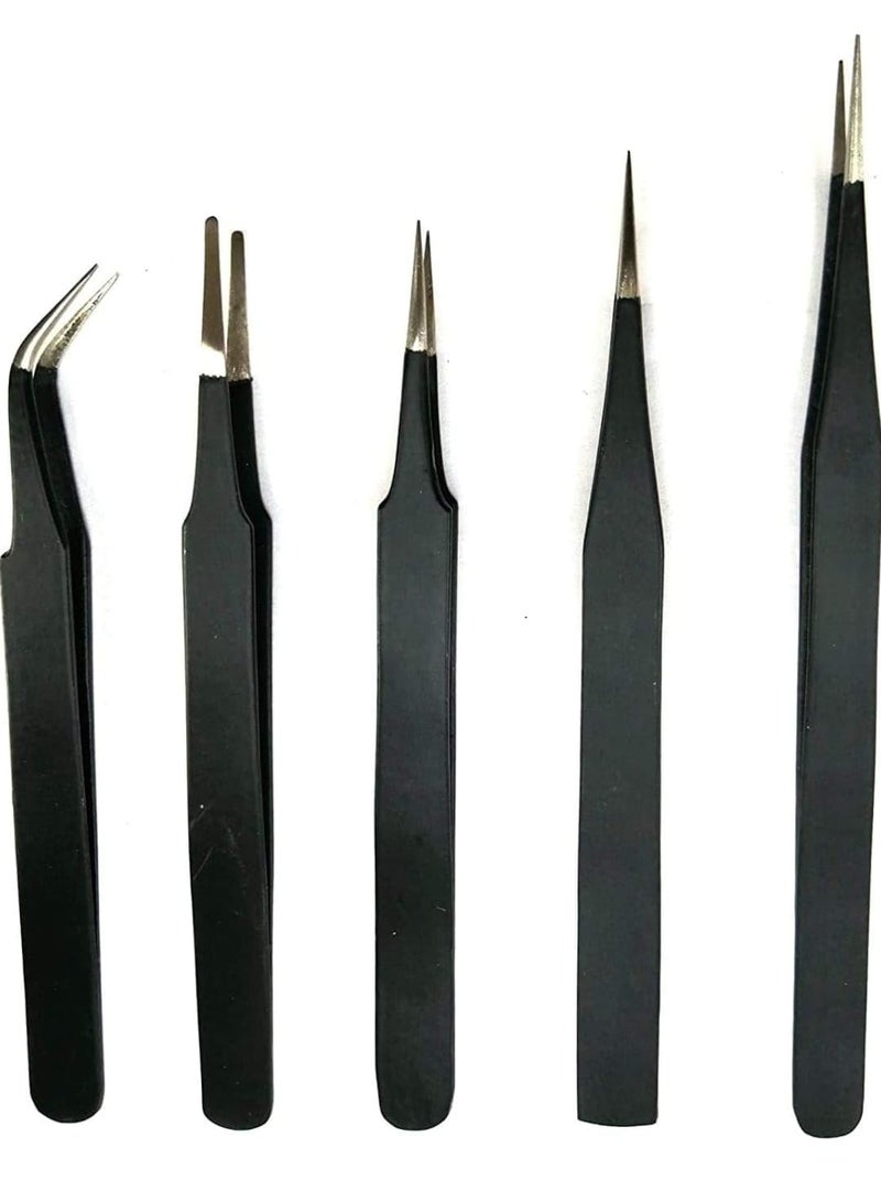 Vtronix Stainless Steel ESD Tweezer Set Powder CoatedNon Magnetic  - Image 1