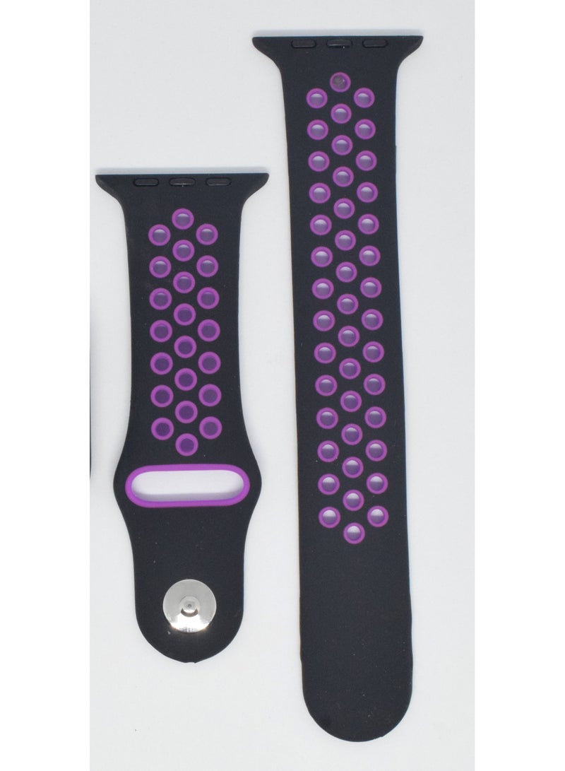 BORTONY Replacement Watch Band With Protective Screen Cover For Apple Series 7/6/5 Size 40/41mm - Image 3