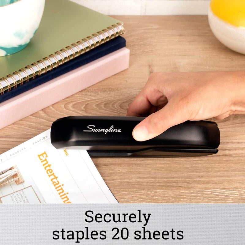 Swing Line Stapler Value Pack, 20 Sheet Capacity, Jam Free, Includes Standard Stapler, 5000 Staples and Staple Remover, Black (54551) (Pack of 12) - Image 1