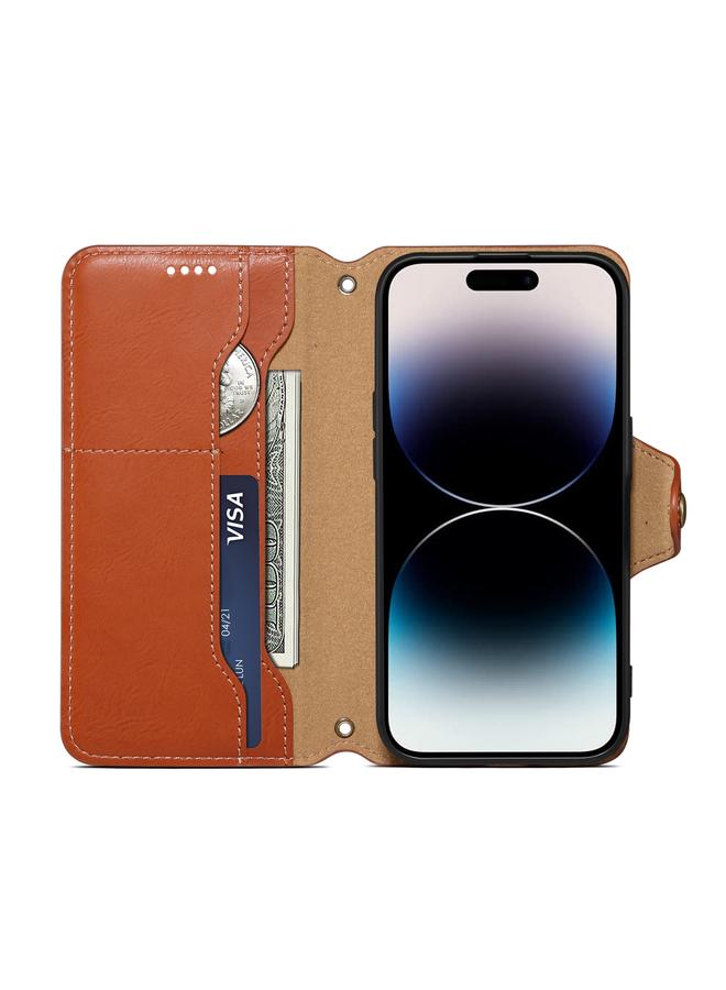 Denior Case For Honor 90 Pro Cowhide Texture Wallet Style Leather Phone Case - Image 4