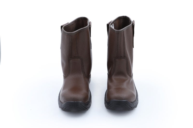 Komy Rigger Boots Metalic  S1P SRC with Steel Toe Cap, Steel Midplate, Antistatic PU Sole, Breathable & Abrasion Resistant Mesh Lining & Grain Leather  - Model No: KMS490RB - Image 1