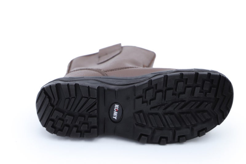 Komy Rigger Boots Metalic  S1P SRC with Steel Toe Cap, Steel Midplate, Antistatic PU Sole, Breathable & Abrasion Resistant Mesh Lining & Grain Leather  - Model No: KMS490RB - Image 5