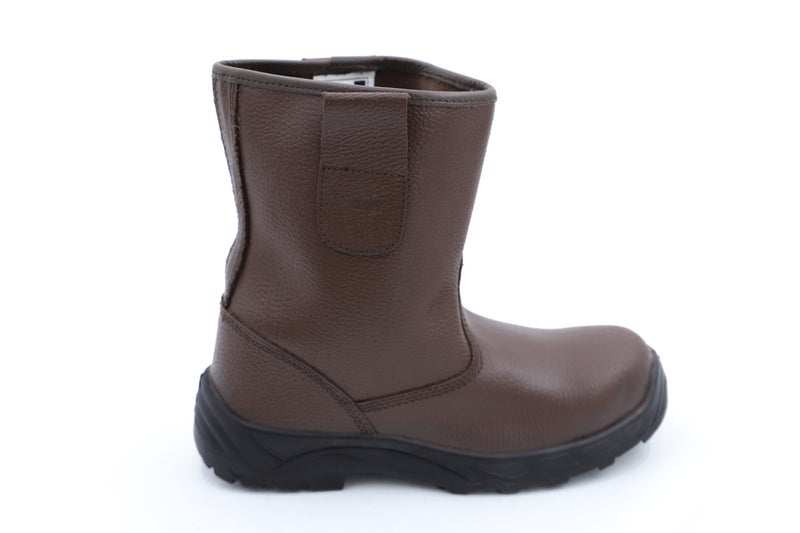 Komy Rigger Boots Metalic  S1P SRC with Steel Toe Cap, Steel Midplate, Antistatic PU Sole, Breathable & Abrasion Resistant Mesh Lining & Grain Leather  - Model No: KMS490RB - Image 3
