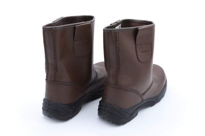Komy Rigger Boots Metalic  S1P SRC with Steel Toe Cap, Steel Midplate, Antistatic PU Sole, Breathable & Abrasion Resistant Mesh Lining & Grain Leather  - Model No: KMS490RB - Image 2