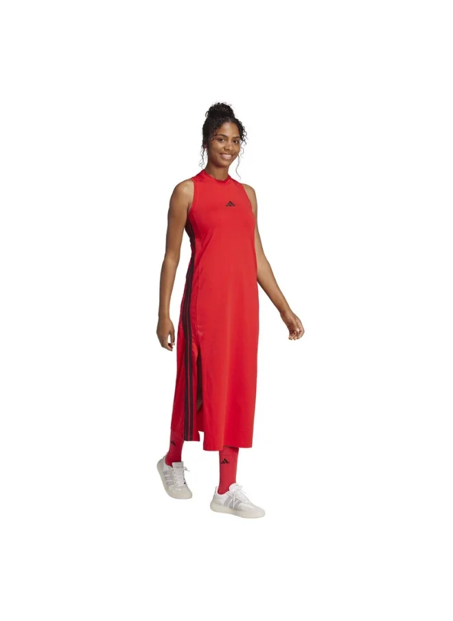 اديداس adidas W 3S SJ DRE Red Training DRESS for Women - 2XS