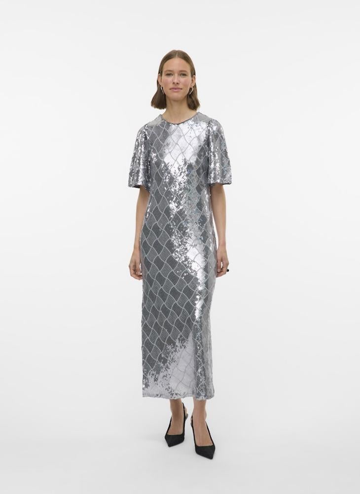 فيرو مودا فستان ماكسي بأكمام كاب من فيميلكا - Image 1