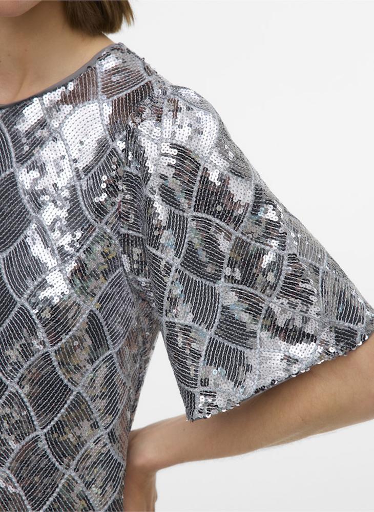 فيرو مودا فستان ماكسي بأكمام كاب من فيميلكا - Image 3