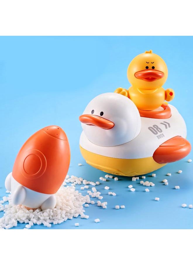 NIBEMINENT - Spraying Duck Bath Toy Cute Shape Plastic Waterproof Electric Spray Water for Shower B Set - Image 1