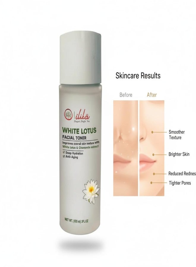 ILIKA White Lotus Face Toner with Witch Hazel & Green Tea | Hydrating & Refreshing Skin Toner | Alcohol-Free Daily Skincare | 100 ml - Image 5