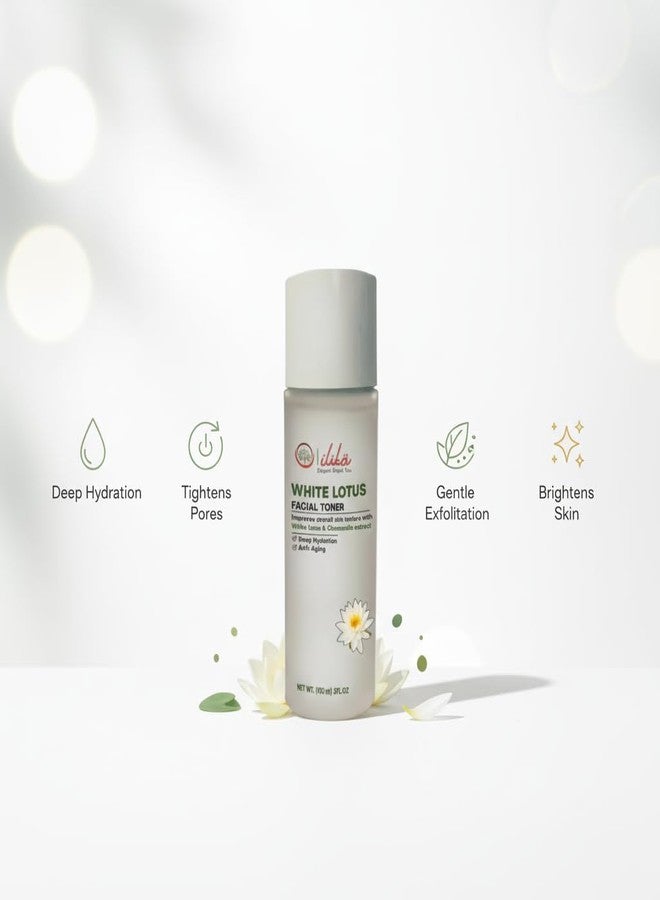 ILIKA White Lotus Face Toner with Witch Hazel & Green Tea | Hydrating & Refreshing Skin Toner | Alcohol-Free Daily Skincare | 100 ml - Image 2