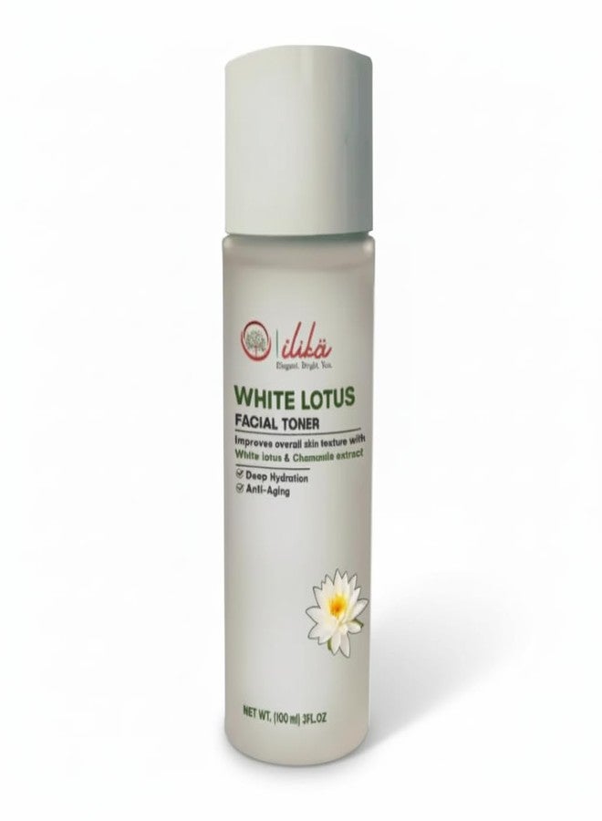 ILIKA White Lotus Face Toner with Witch Hazel & Green Tea | Hydrating & Refreshing Skin Toner | Alcohol-Free Daily Skincare | 100 ml - Image 1