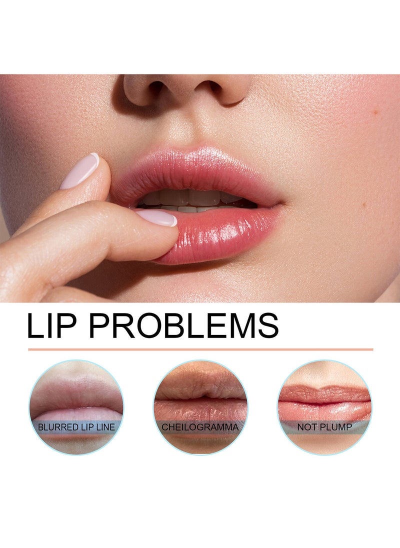 OUHOE Lipline Tattoo Peeling Tattoo Lipstick, Peel-Off Lip Liner Pencil, Waterproof Lip Shape Definer Easy to Apply for Women, Red  - Image 3