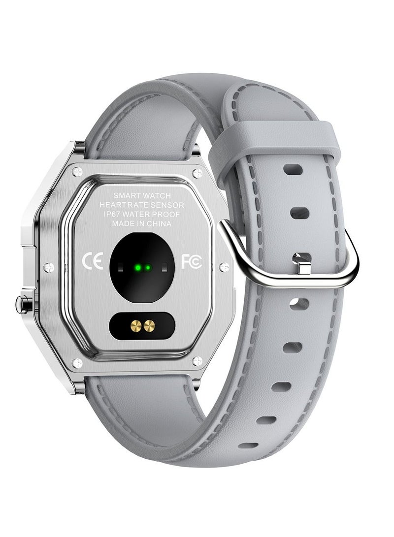 AROAQ New Luxury Watch Fashion Steel Belt Digital Smart Watch Smart Watch Men Super Slim Fashion  For Android IOS iPhone - Image 4