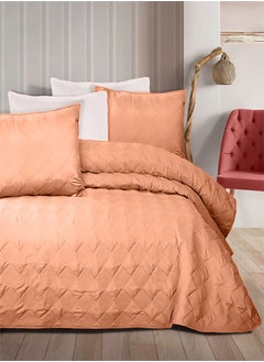 Plain summer coverlet - Capetonian tailoring - Color: Coral .