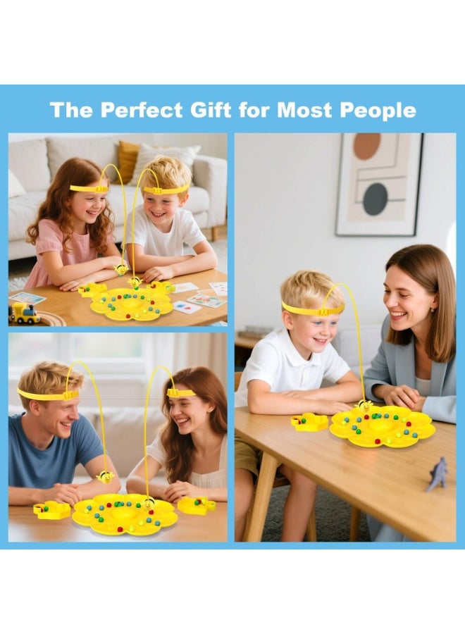 سيوسي Bee Shape Magnetic Challenge Toy, Family Board Game with String Pole for Kids & Adults, Interactive Party Toys for Indoor Family Nights, Camping Trips, Travel Entertainment (Yellow) - Image 5