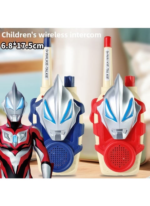 Gedelo Altman Men's Cool Walkie-talkie Outdoor Toys Parent-child Family Exchange Birthday Gift-Color:[a Pair Of Red And Blue] Ultraman Silver Jade Walkie-talkies-Specifications:Bring Your Own Batteries In Bags