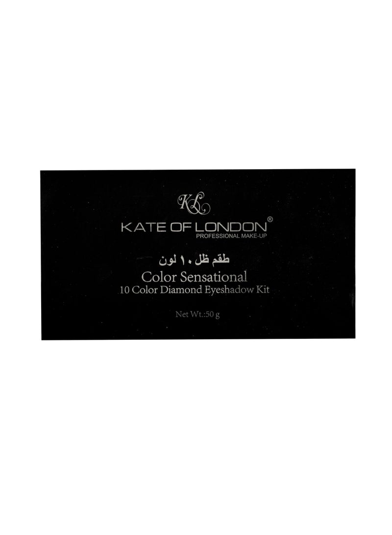 KATE OF LONDON 10 Color Sensational Diamond Eyeshadow Kit  - Image 2