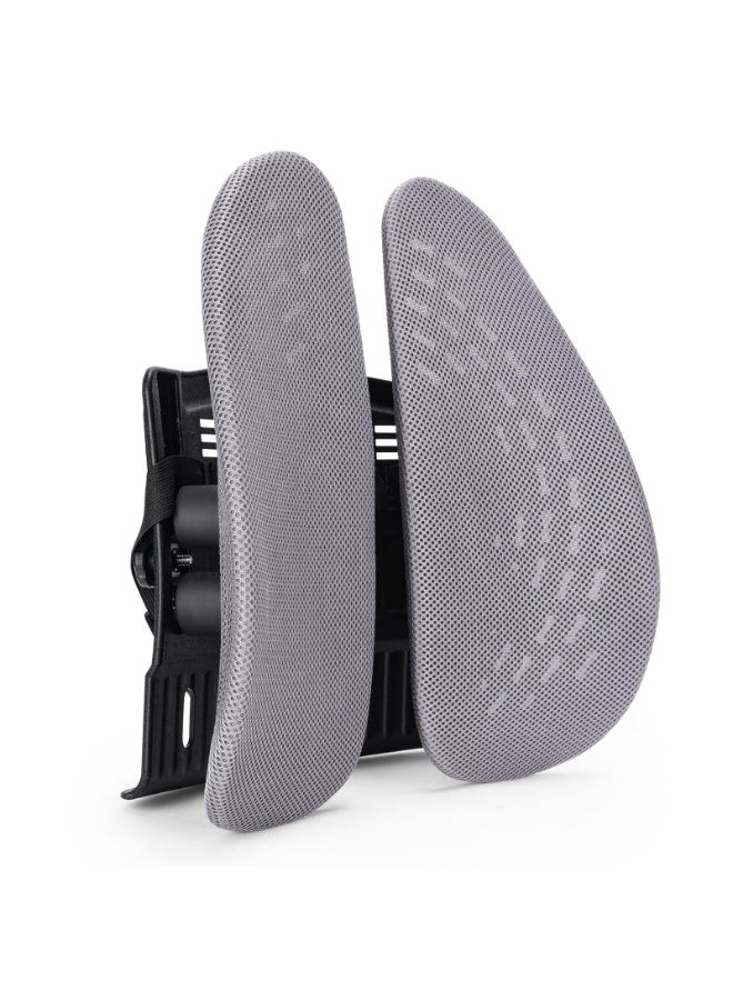 عربست وسادة دعم أسفل الظهر لكرسي المكتب والسيارة - تصميم مريح مزدوج الألواح لتخفيف آلام أسفل الظهر، وتحسين وضعية الجسم، وتخفيف عرق النسا - Image 1