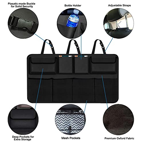 AOPHY Car Trunk Organizer, Large Capacity Car Organizers and Storage with 8 Pockets, Waterproof Backseat Hanging Organizer for SUV, Truck, MPV, Interior Accessories for Men and Women - Image 5