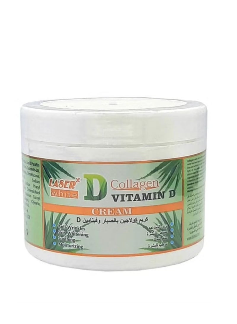 laser white Collagen, Aloe Vera & Vitamin D Whitening & Anti-Aging Face Cream 113g