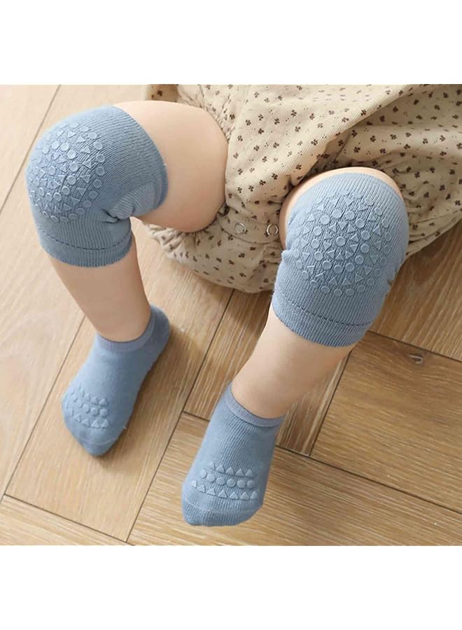ECVV 3 Pair Knee Pad & Crawling Sock Set Comprising 3 Non Slip Baby Crawling Socks & 3 Secure Knee Protectors Essential Safety Gear For Kids Aged 1 3 - Image 2