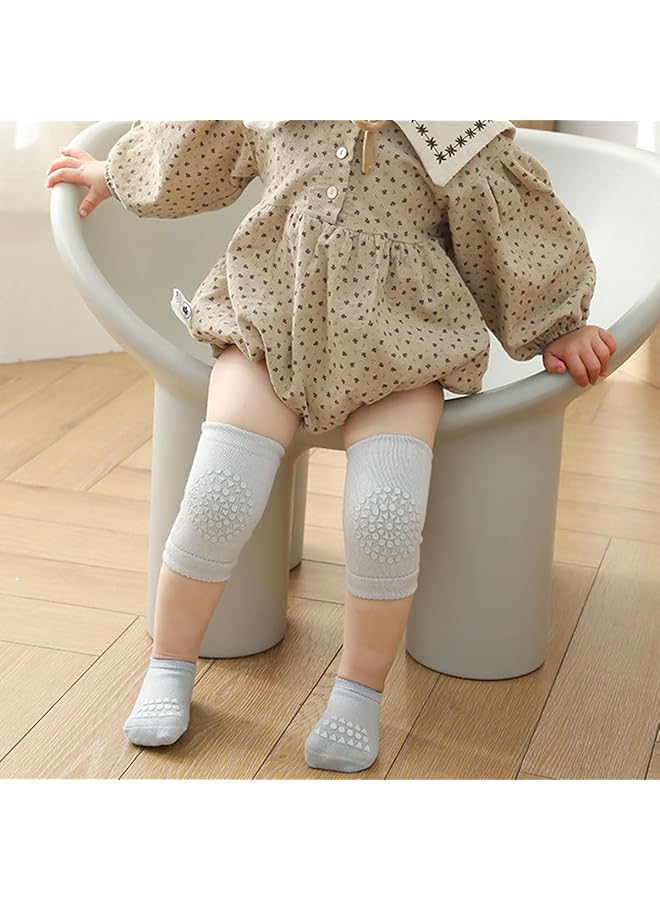 ECVV 3 Pair Knee Pad & Crawling Sock Set Comprising 3 Non Slip Baby Crawling Socks & 3 Secure Knee Protectors Essential Safety Gear For Kids Aged 1 3 - Image 4