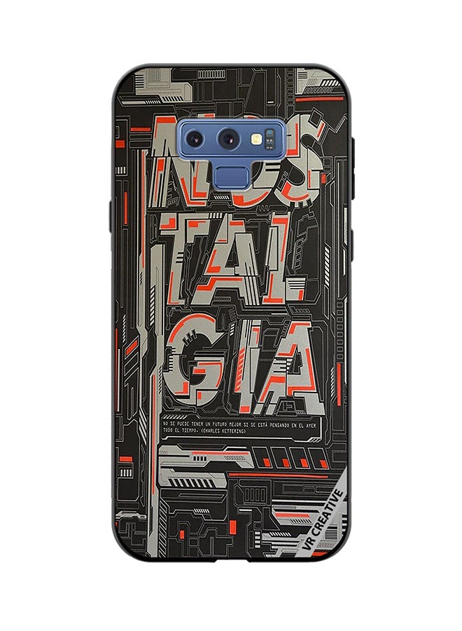 VR CREATIVE Protective Case Cover For Samsung Galaxy Note 9 Nostalgia Design Multicolour - Image 1