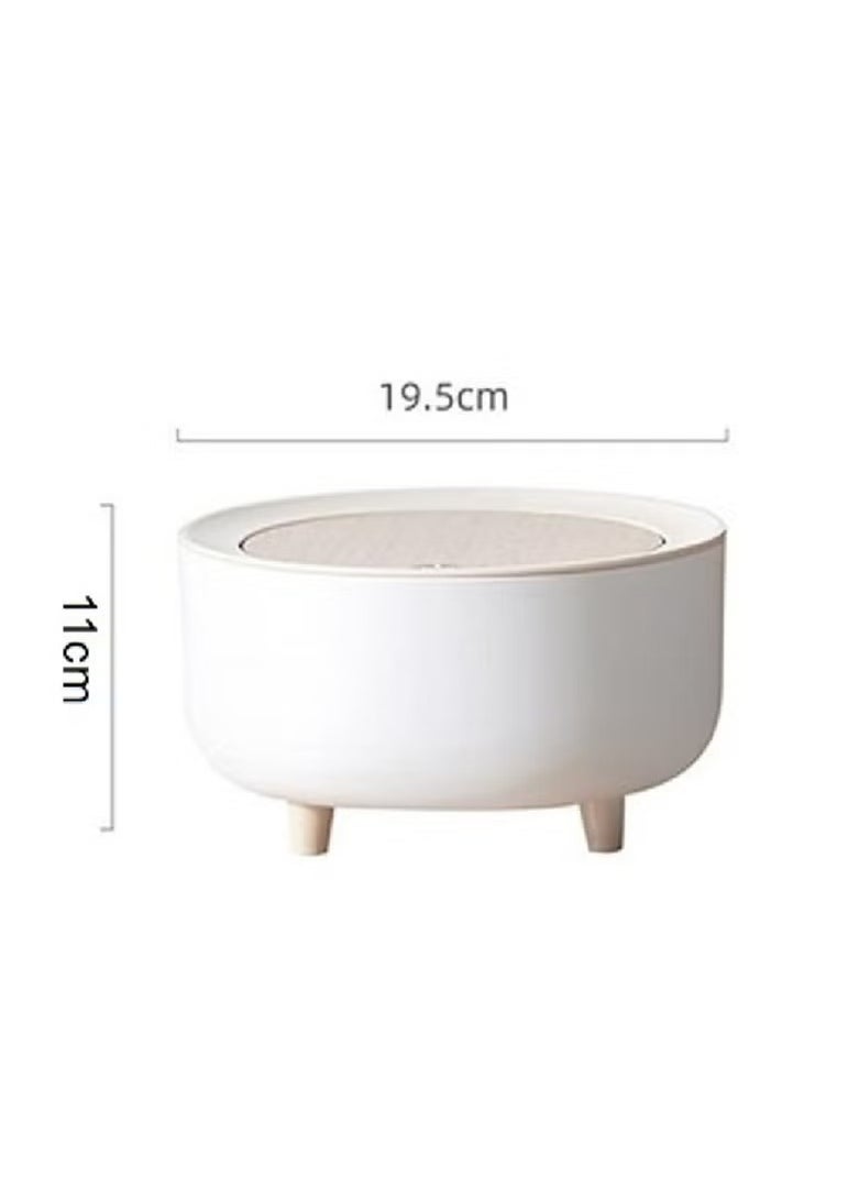 Generic Small Wastebasket With Touch Cover, With Beautiful Decorative Design, Suitable For Desktop And Table  - Image 3