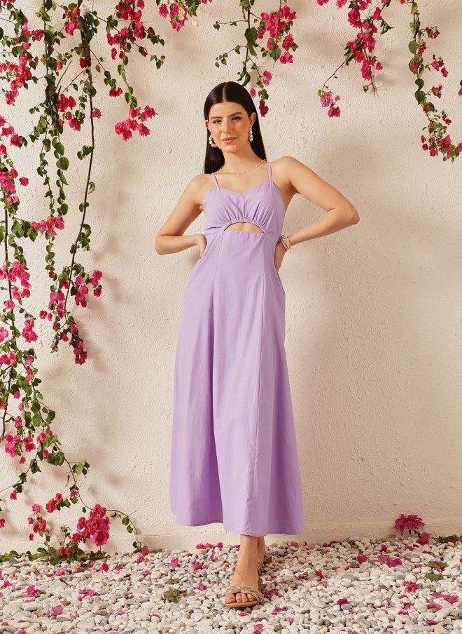 STREET 9 فستان لافندر نسائي بقصة واسعة - Image 1