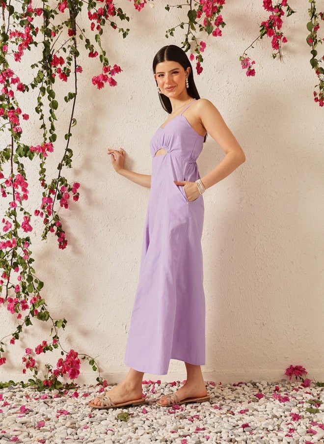 STREET 9 فستان لافندر نسائي بقصة واسعة - Image 3