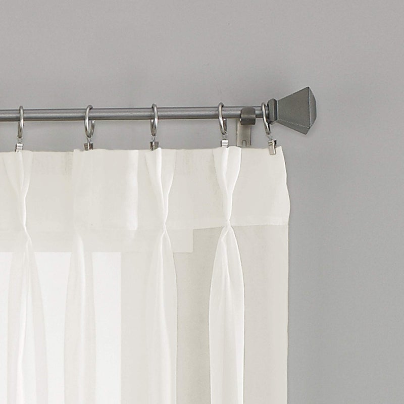 Curtainworks Soho Voile Sheer Pinch Pleat Curtain Panel, 29 by 63", Oyster - Image 3