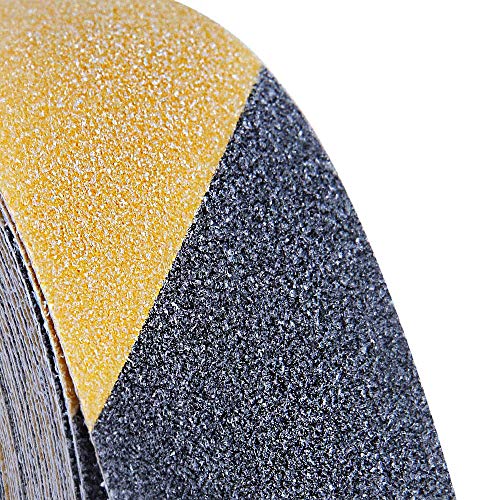 ONTWIE 2 Inch X 32.8ft Non Slip Safety Grip Tape for Stairs Steps Non Skid Tread High Traction Friction/Strong Grip Abrasive Adhesive Hazard Caution Tape- Black/Yellow - Image 2
