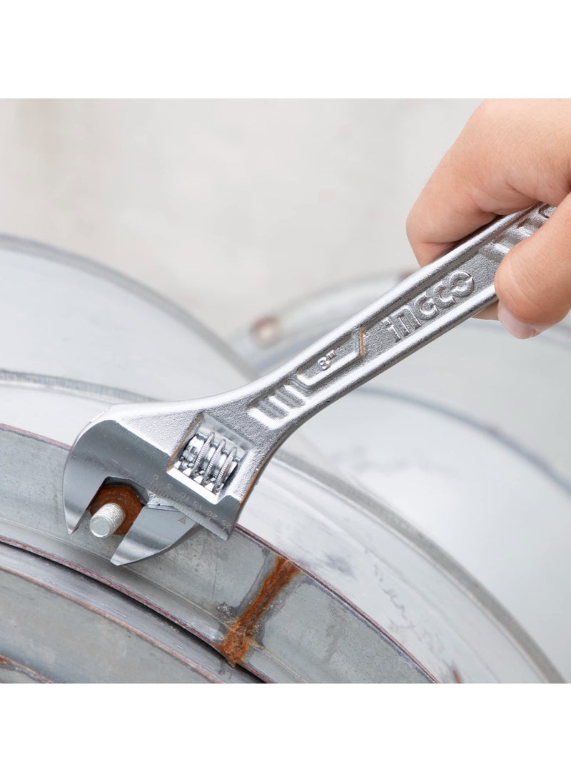 INGCO Hadw131082 Adjustable Wrench 8 Inch Size - Image 2