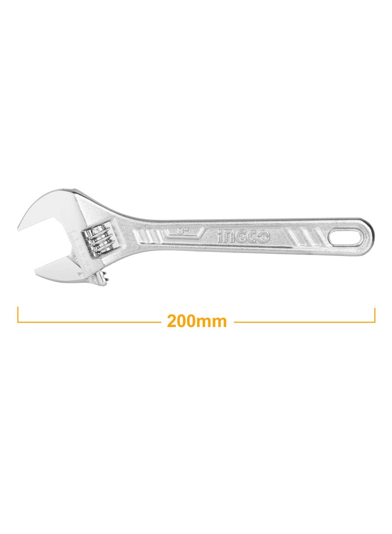 INGCO Hadw131082 Adjustable Wrench 8 Inch Size - Image 3