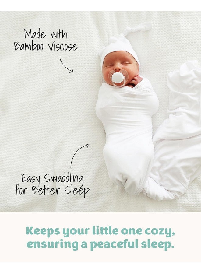 Caden Lane Baby Swaddle & Receiving Blanket, Soft, Breathable & Temperature-Regulating Bamboo Viscose Fabric for Swaddling Newborns, Gender Neutral Infant Blanket for Boys & Girls, Lace White - Image 4