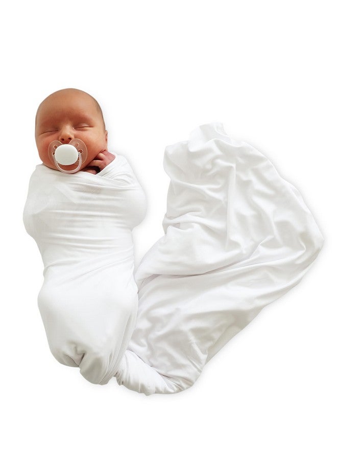 Caden Lane Baby Swaddle & Receiving Blanket, Soft, Breathable & Temperature-Regulating Bamboo Viscose Fabric for Swaddling Newborns, Gender Neutral Infant Blanket for Boys & Girls, Lace White - Image 1