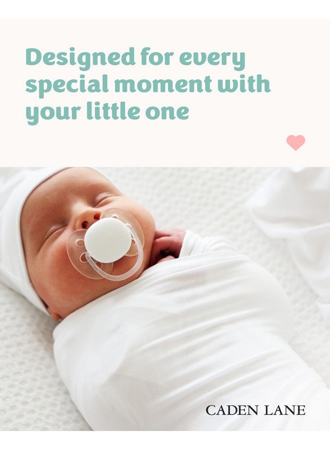 Caden Lane Baby Swaddle & Receiving Blanket, Soft, Breathable & Temperature-Regulating Bamboo Viscose Fabric for Swaddling Newborns, Gender Neutral Infant Blanket for Boys & Girls, Lace White - Image 2